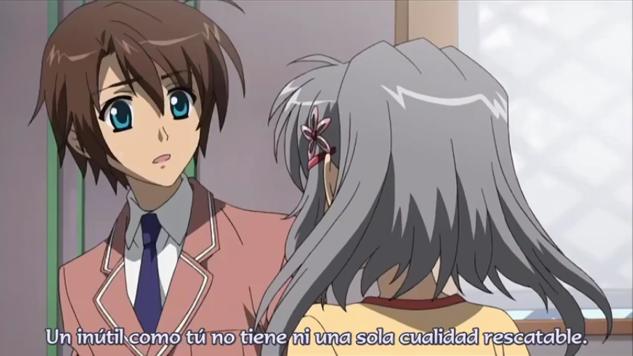 室内 · 制服 · 站立 · 半身 · 対話 · 惊讶 · ヘアピン · 动漫