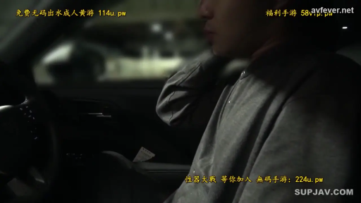 坐姿 · 车内 · 抚摸 · 灰色长袖 · 方向盘 · 夜间