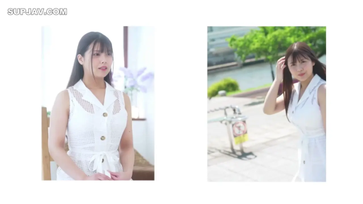 自然 · 半身 · 长发 · 撩髮 · 坐姿與站姿 · 白色无袖连衣裙 · 室内与室外