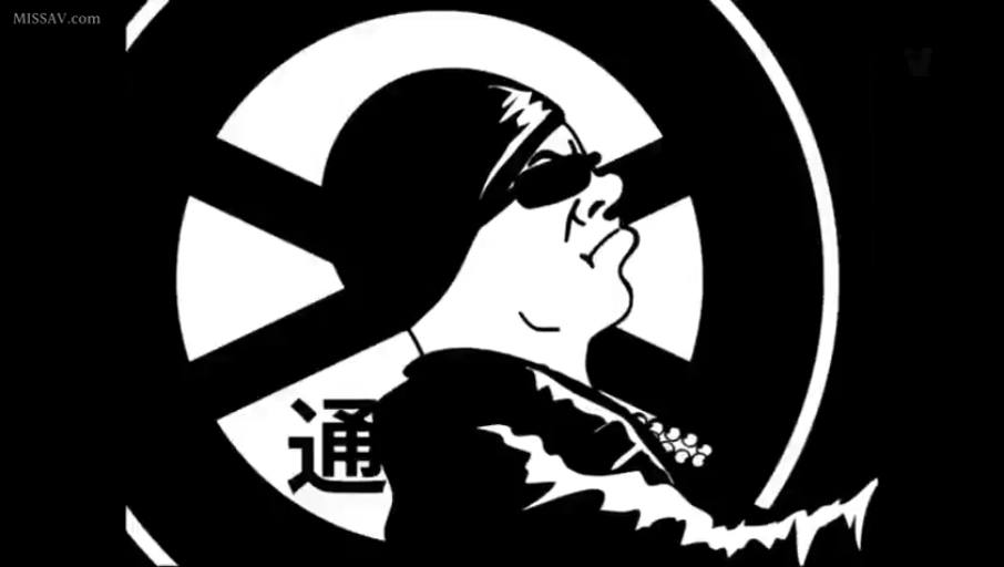 严肃 · 抬头 · 侧脸 · 无行为 · 墨镜 · 黑白 · 黑色便帽 · 标志背景