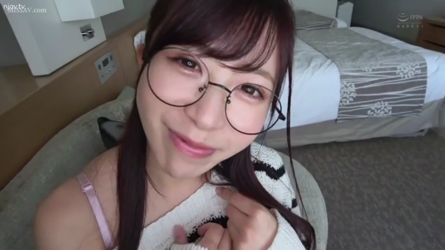 Bend over · Face · Glasses · Sweet · Hotel room · First-person perspective · Stare · Sweater