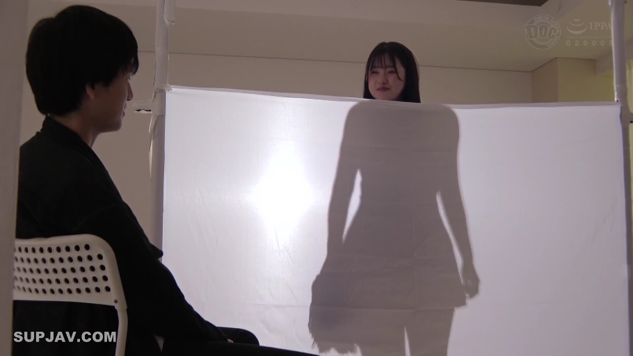 室内 · 站立 · 中景 · 平静 · 短裙 · シルエット · 屏风 · 剪影展示