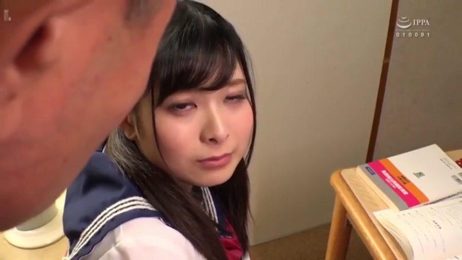 Indoor · Sitting Posture · Close-up of the face · Sailor suit