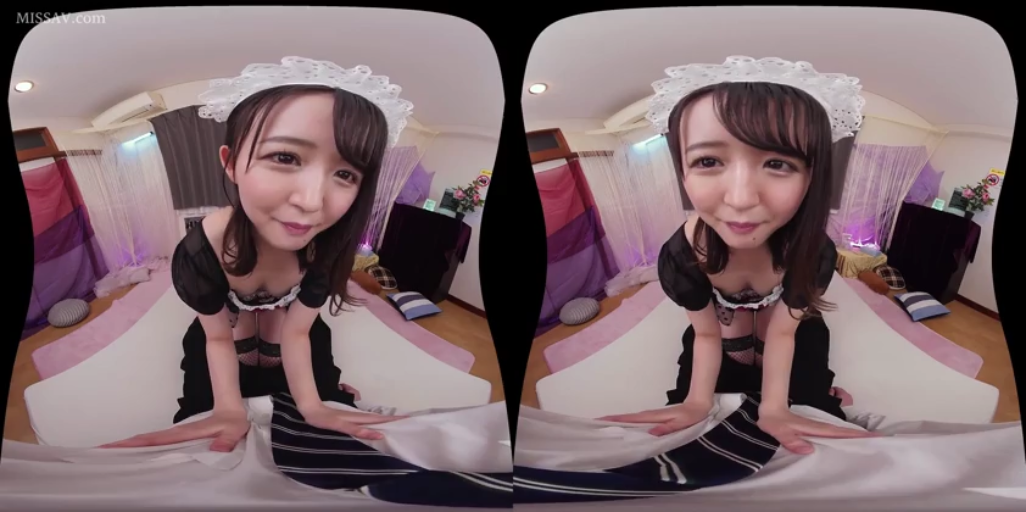 身をかがめる · 寝室 · 微笑 · メイド服 · 跨がけ · POV · ネクタイ · VR视角