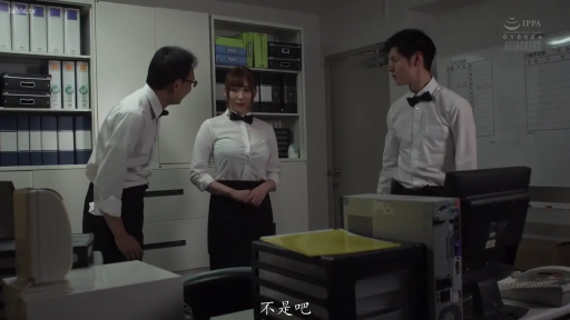 交谈 · 办公室 · 站立 · 自然 · 職業裝 · 中文字幕 · 文件夹