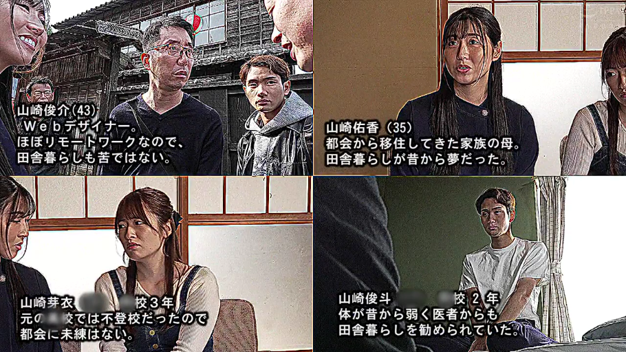 交谈 · 脸部 · 眼鏡 · 和室 · 多人 · 認真 · 便裝 · 坐位