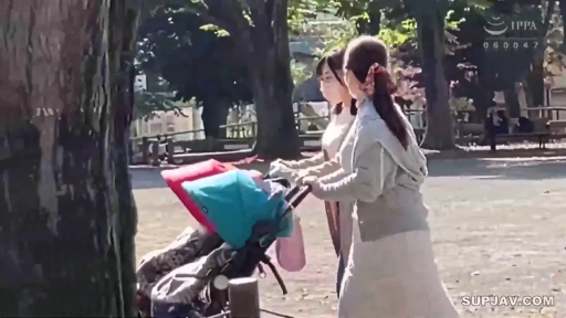 自然 · 远景 · 便服 · 公园 · 走姿 · 人妻 · 婴儿车 · 推婴儿车