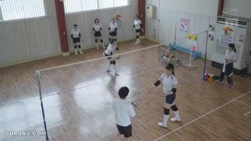 专注 · 全景 · 多人 · 排球 · 运动服 · 体育馆 · 打排球 · 运动姿态