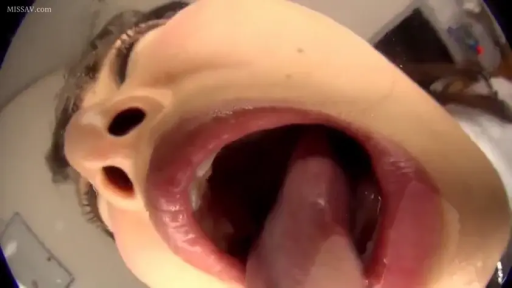 室内 · 口交 · 张口 · 仰头 · 嘴部特写 · 鱼眼镜头