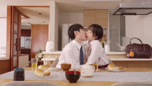 座り姿勢 · 投入 · 制服 · 接吻 · 情侣 · キッチン・ダイニング · 餐具食物