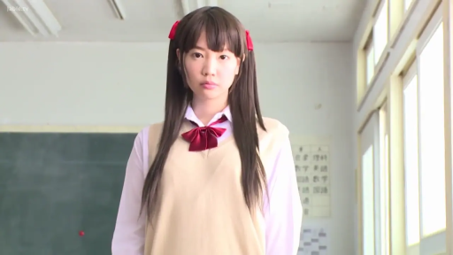 教室 · 站立 · 凝视 · 上半身 · JK制服 · 双马尾 · 冷淡 · 红色发结