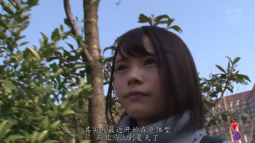 脸部特写 · 站立 · 中文字幕 · 凝视 · 灰色高领毛衣 · 户外 · 平淡