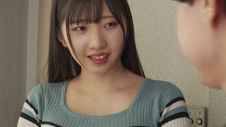 Conversation · Whole body · 条纹针织衫 · 楼梯间 · Handbag · 日常场景 · 站立对视 · 为难表情