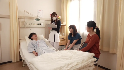 病房 · 病服 · 全景 · 平静 · 交流 · 多人 · 卧姿 · 输液架