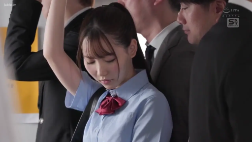 面部 · 憂鬱 · 站立 · 痴汉 · 电车 · 拉环 · 校服衬衫 · 推挤