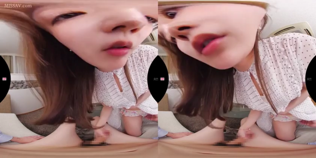 室内 · 俯身 · 脸部特写 · 迷离 · 挑逗 · 白色波点上衣 · VR