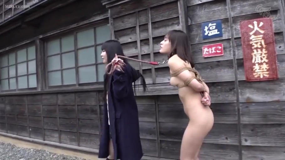 全裸 · 站立 · 全景 · 自然 · 户外 · 牵引绳 · 牵引