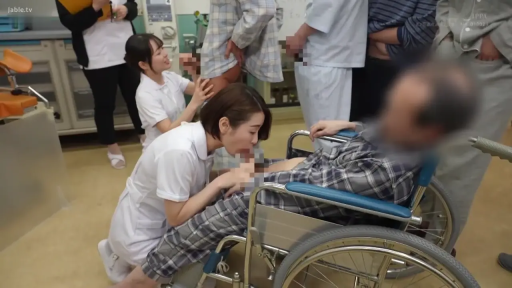 医院病房 · 病号服 · 专注 · 多人吹箫 · 群交 · 全景 · 跪姿 · 轮椅