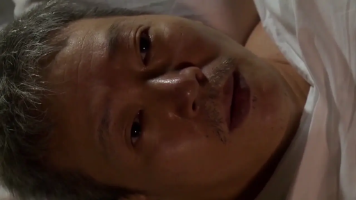 室内 · 平静 · 仰卧 · 面部特写 · 白色上衣 · 注视