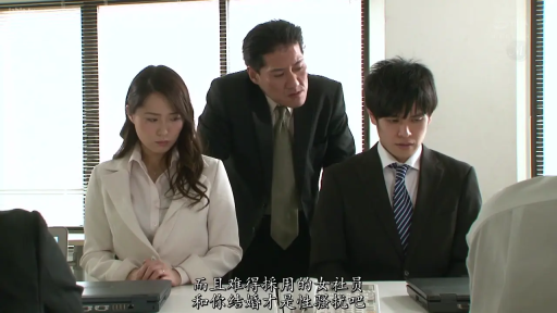 坐姿 · 严肃 · 办公室 · 中景 · 电脑 · 职业装 · 职场剧情 · 工作