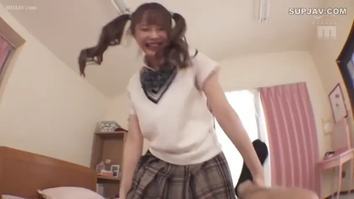 臥室 · 中景 · 跨坐 · JK制服