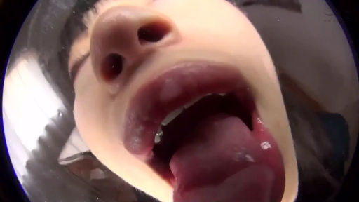 室内 · 张嘴 · 正面 · 吐舌 · 口腔 · 鱼眼镜头