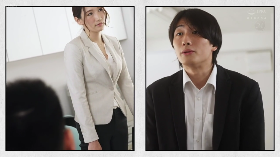 真剣 · 办公室 · 站立 · 中景 · 対話 · スーツ · 分屏