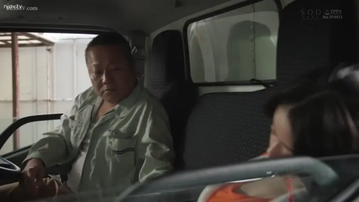 坐姿 · 严肃 · 中景 · 剧情 · 交流 · 浅色工作夹克 · 卡车驾驶室 · 货车方向盘