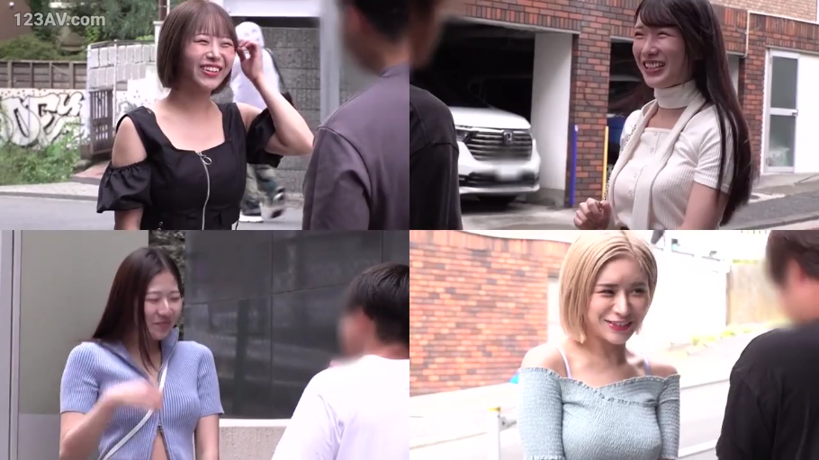 交谈 · 站立 · 半身 · 街道 · 笑容 · 露肩上衣