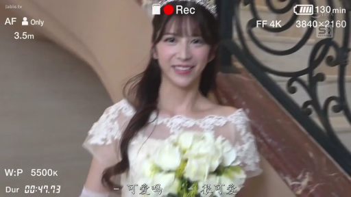 站立 · 微笑 · 楼梯间 · 远景 · 补光灯 · 婚纱 · 拍摄现场 · 婚纱摄影