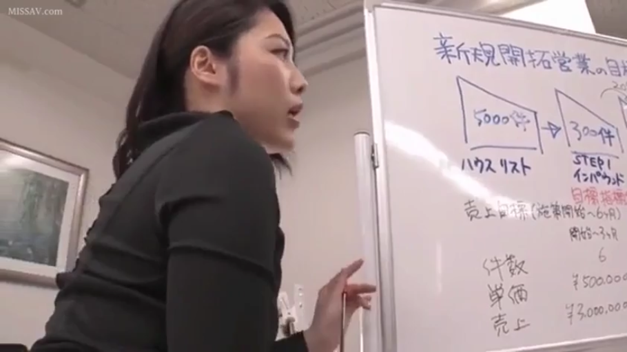 严肃 · 办公室 · 站立 · 职业装 · OL · 侧脸 · 白板 · 讲解