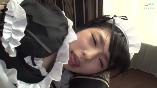 Indoor · Role-playing · Close-up of the face · Prone position · 女仆装 · Maid headdress · Sweet smile · 眼神勾引