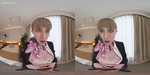 俯身 · 胸部特写 · 职业装 · 诱惑 · 酒店 · 暴露 · VR