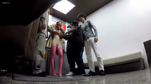 室内 · 站立 · 迷离 · 全景 · 露出 · 多人猥亵 · 粉色丝袜