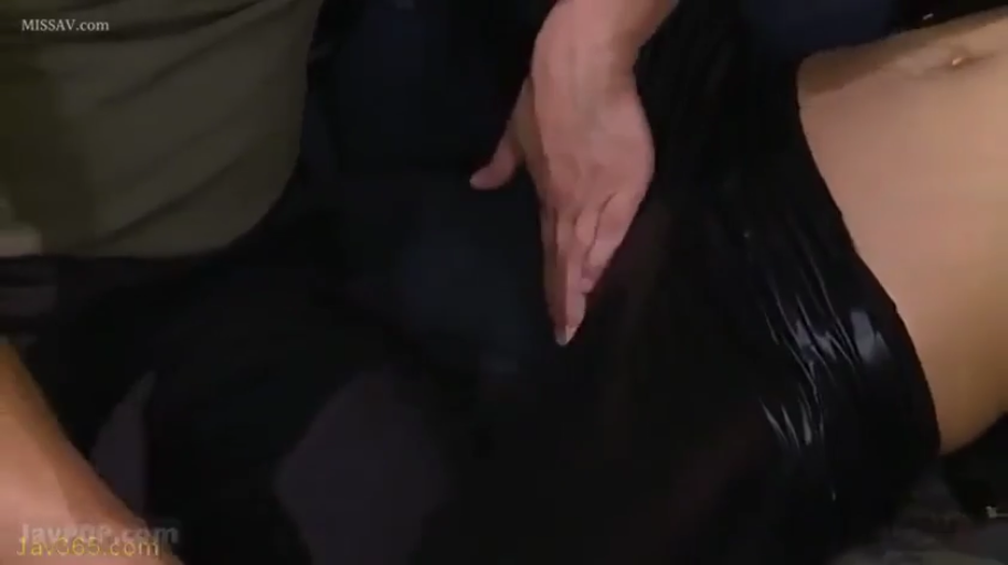 仰臥 · 车内 · 黑色连裤袜 · 私部特写