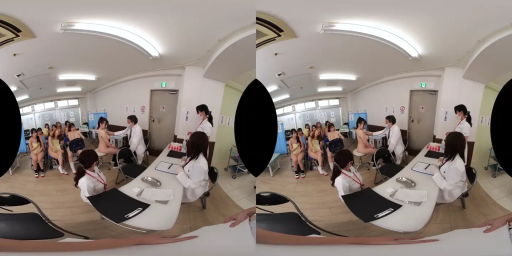 坐姿 · 白大褂 · 办公桌 · 全景 · 平静 · VR · 体检 · 诊察室