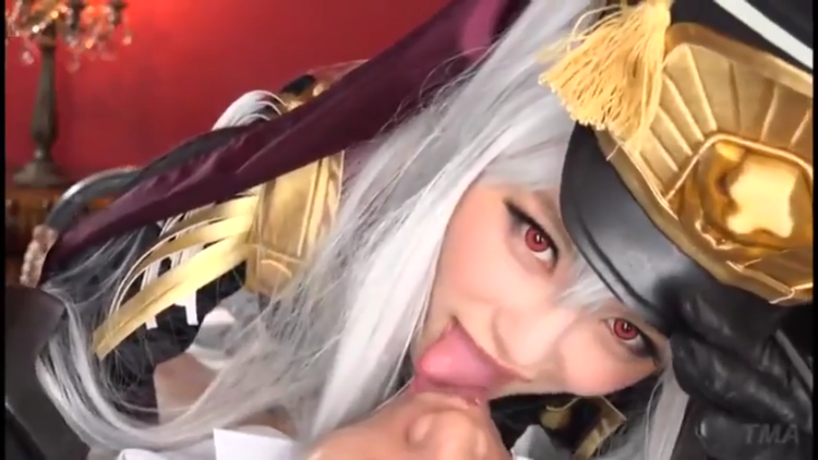 室内 · 俯身 · 口交 · 面部特写 · 军服