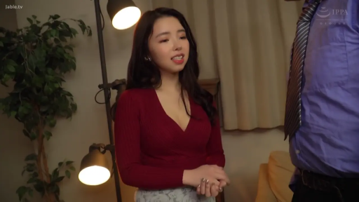 交谈 · 站立 · 自然 · 台灯 · 客厅 · 上半身 · 乳沟 · 红色低胸毛衣