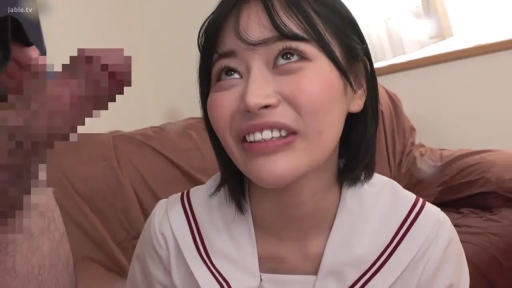 Indoor · Close-up of the face · 阴茎 · JK Uniform · Look up · Ahegao · Japanese AV · 准备口交