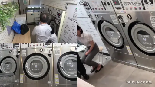 Stand · 全景 · Business attire · Blur · 监控视角 · 偷拍 · 洗衣机 · 自助洗衣店
