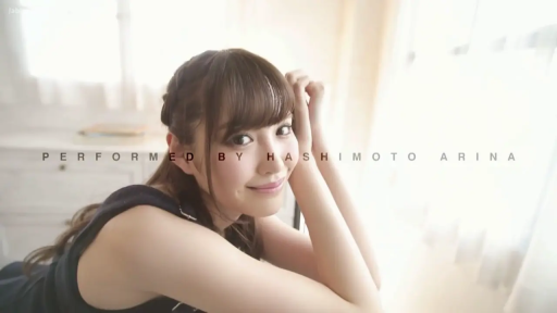 Indoor · 上半身特写 · 注视镜头 · Sweet smile · 趴在桌上 · Black sleeveless dress · 桥本有菜