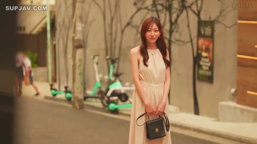 遠景 · 站姿 · 行走 · 微笑 · ハンドバッグ · 街道 · 都市夜景 · 浅色长裙