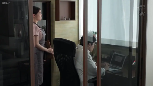 站立 · 平静 · 电脑 · 远景 · 书房 · 熟女 · 围裙 · 工作