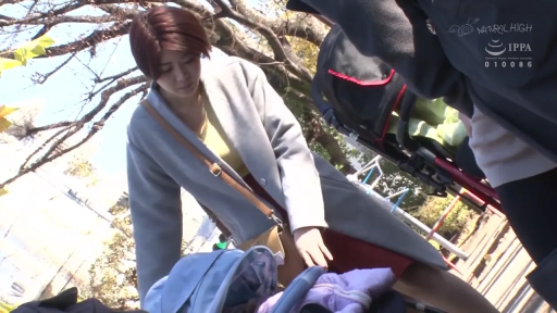 全身 · 站姿 · 平静 · 公园 · 裙子 · 婴儿车 · 看护