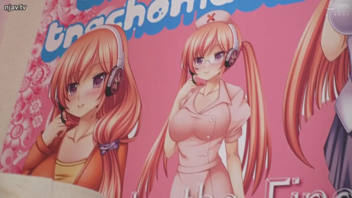 室内 · 护士服 · 站姿 · 微笑 · 注视 · 特写 · 耳机 · 二次元