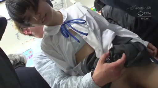 室内 · 座り姿勢 · 制服 · モザイク · 恥ずかしがり屋 · 近景 · 抚摸