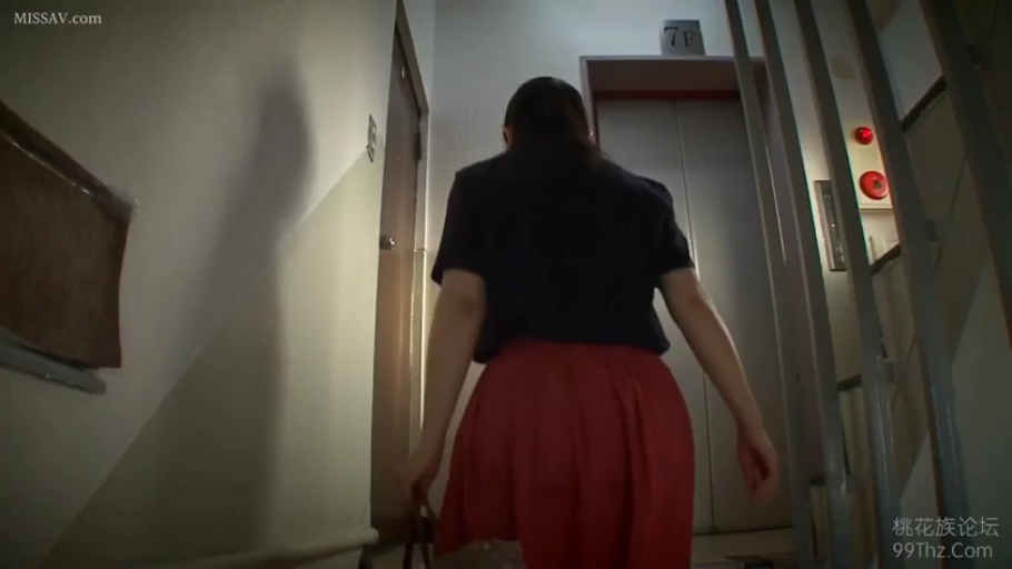 偷窥视角 · 行走 · 楼道 · 走动 · 背面特写 · 红色长裙