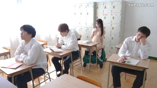 坐姿 · 教室 · 全裸 · 全景