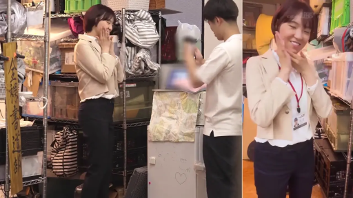 全身 · 职业西装 · 职场题材 · 货架 · 仓库 · 开怀大笑 · 谈笑 · 站立对视