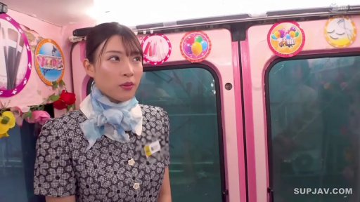 交谈 · 站立 · 自然 · 半身 · 丝巾 · 巴士车厢 · 导游制服